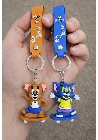 2 Li Patenli Tom Ve Jerry Anahtarlık 24221418