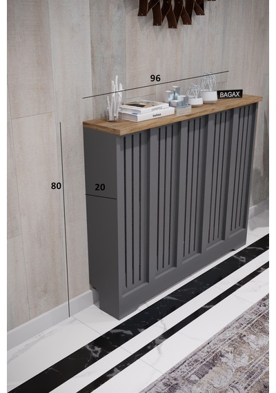 Dekoratif Petek Dolabı Kalorifer Peteği Kapatma Ünitesi Modern Tasarım İç Ölçü 96 Cm Dış Ölçü 100 Cm Petek 96 Antrasit Üstü Çam D2 Dekoratif Petek Dolabı Kalorifer Peteği Kapatma Ünitesi Modern Tasarım İç Ölçü 96 Cm Dış Ölçü 100 Cm Petek 96 Antrasit Üstü Çam D2