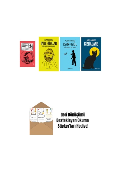 Alper Canıgüz 4 Kitap Set + Okuma Sticker'ları