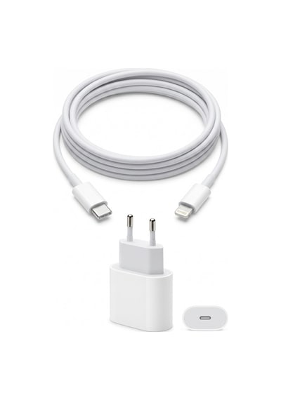 Apple Apple iPhone Tüm Serilerle Uyumlu Hızlı Şarj Aleti Adaptör Kablo Plus 6 7 8 X 11 12 13 14 Pro Max 1 Adet Kablo