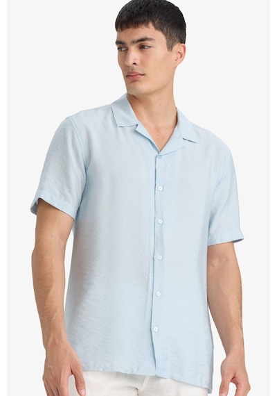Defacto Modern Fit Yazlık Polo Yaka Basic Düz Kısa Kollu Gömlek V8406az25smbe215 Mavi Defacto Modern Fit Yazlık Polo Yaka Basic Düz Kısa Kollu Gömlek V8406az25smbe215 Mavi