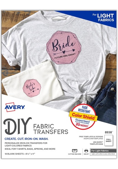 Ayrex Açık Renk Kumaşlar İçin Isı Transfer Kağıdı, 21.6x28 Cm, Mürekkep Püskürtmeli Yazıcı Uyumlu, 18 Sayfa Genel