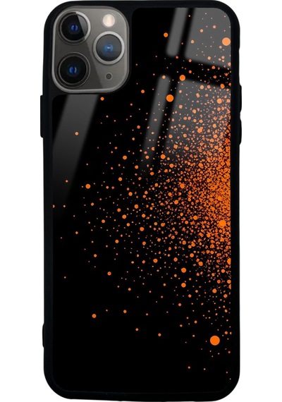 Apple Uyumlu iPhone 11 Pro Max Yıldız Patlaması Tasarımlı Glossy Telefon Kılıfı Çok Renkli