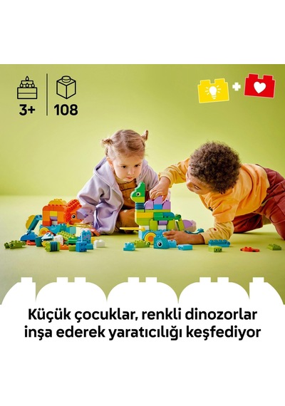 Duplo Kasabası 3 Ü 1 Arada Tekerlekli Dinozorlar 10451