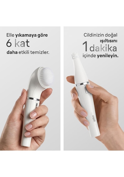 Braun Facespa Yüz Epilatörü, Yüz Temizleme Başlığı, 810