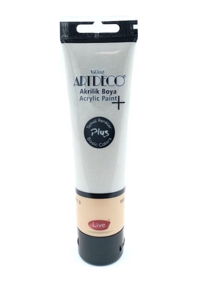 Plus Akrilik Boya 100ml Tüp 494 Sıcak Gri