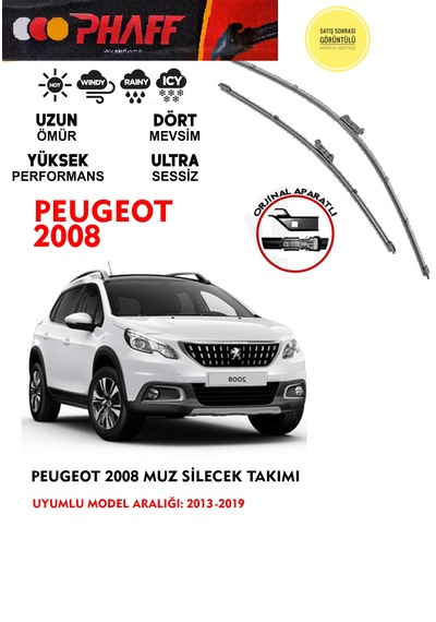 Peugeot 2008 Ön Muz Silecek 2013-2019 Arası