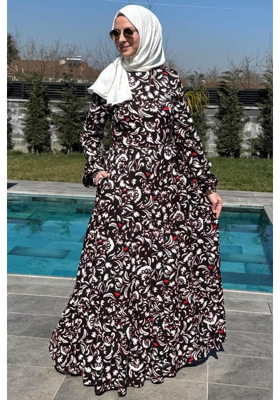 Rabia Şamlı Serra Elbise Siyah Normal