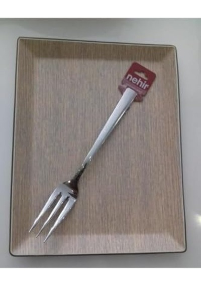Nehir Deniz Servis Çatalı Abanoz - Beyaz