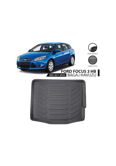 Ford Focus Iıı Hb 2011-2014 3D Bagaj Havuzu