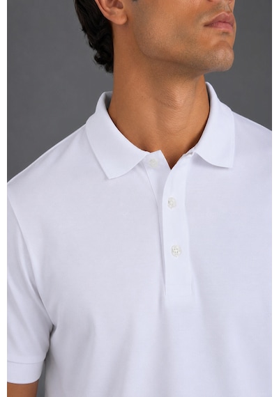 Bisse Beyaz Polo Yaka T-shirt Ts26y26106 01
