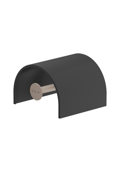 VitrA Origin A4488834 Kapaklı Tuvalet Kağıtlığı Fırçalı Nikel
