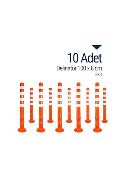 Delinatör 100 x 8 CM Eko 10 Adet. Esnek Duba