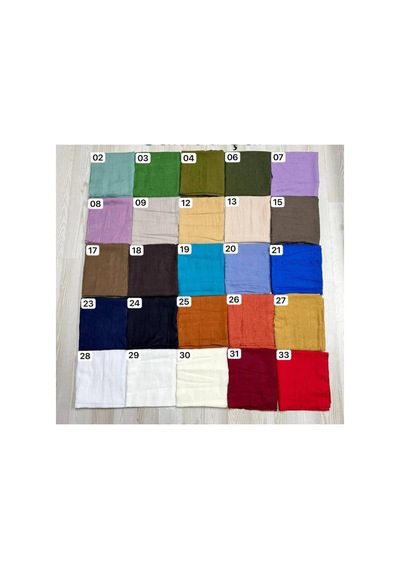 Myreal Bambu Kraş Şal Kiremit - Ütü Gerektirmeyen Doğal Doku 90x200 Cm