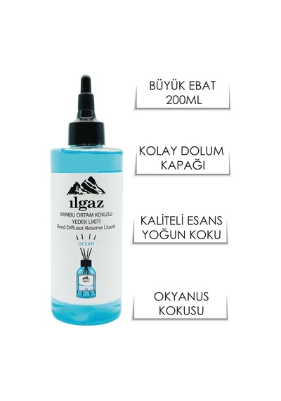 Ilgaz Okyanus Esintisi Yedek Likit Şişe Oda Kokusu 200 ML