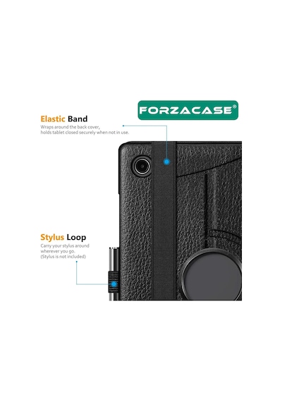 Forzacase Samsung Galaxy Tab A11 8.7 İnch X130 İle Uyumlu 360 Derece Döner Standlı Kılıf - Fc012 Dönerli Kılıf