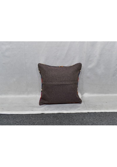 Zehra Abla Halı Yeni El Dokuma Dekoratif Kilim Kırlent Yastık Kılıfı 6810 Çok Renkli