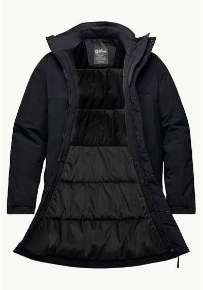 Jack Wolfskin Gletschersee Parka M Erkek Intense R Siyah