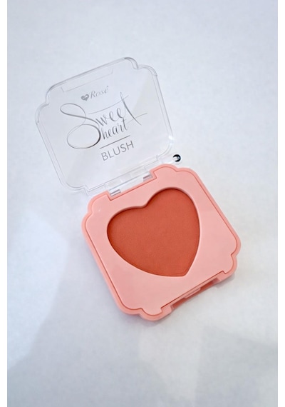 3b Trend Rose Sweet Cheeks Tekli Mat Allık No:3 Kalp Desenli Doğal Görünüm Veren Kadifemsi Mat Blush 003