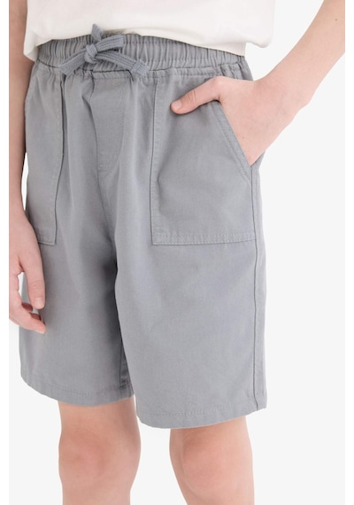 DeFacto Erkek Çocuk Beli Lastikli Cepli Gabardin Şort E3359A825HSGR265