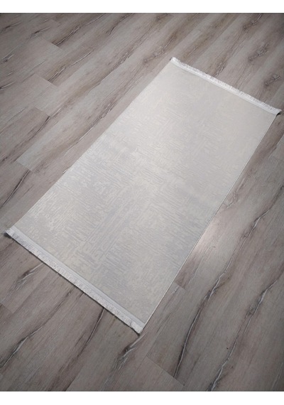 Eko Halı Sateen St08 Beyaz Ince Halı 80X150 Cm
