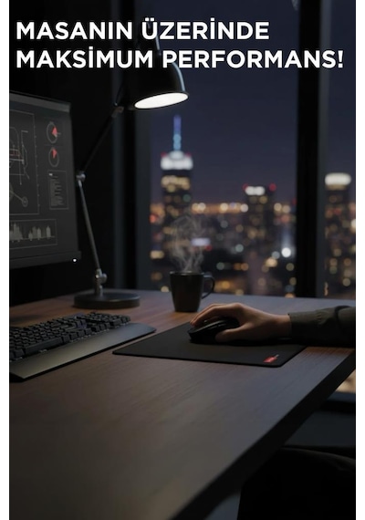 Gaming Oyuncu Fare Altlığı Kaymaz Taban Mouse Pad Bk 360 280mm Siyah