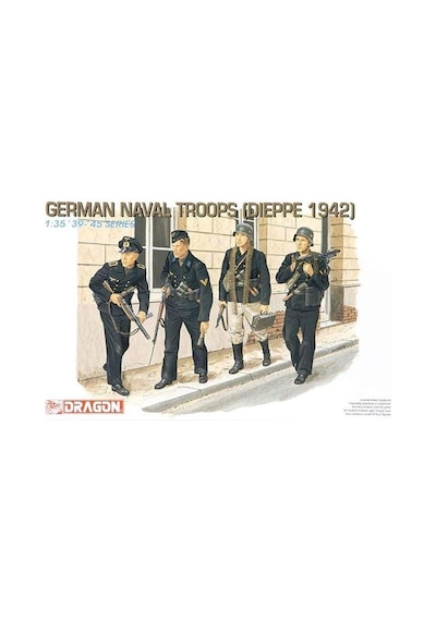 1/35 Alman Deniz Birlikleri Dieppe 1942 Asker Figür Maketi, Dragon 6087