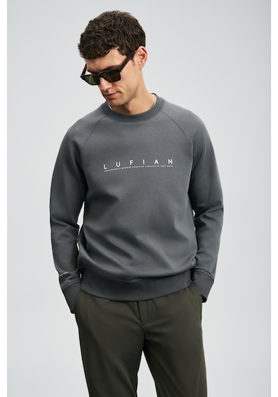 Lufian Erkek Cooper Sweatshirt 112030177 Koyu Gri Koyu Gri