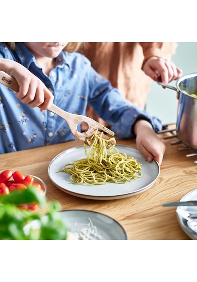 Ikea Strålfena Spagetti Servis Kaşığı 30 Cm Kahverengi