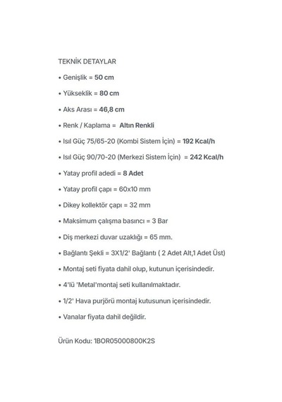 Radiva - Bora Bora Dekoratif Havlupan 500x800 Altın Renkli  - 1bor05000800k2s-
