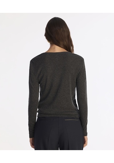 Yargıcı Regular Balıkçı Yaka Uzun Kol T-shirt 25kkts9028p 059 Gri