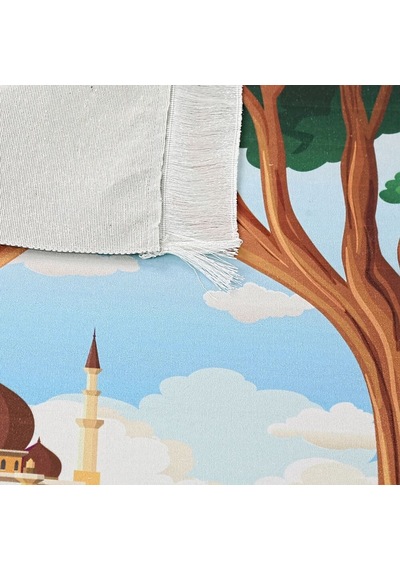 Çocuk Seccadesi Ağaç- Kahve 82 45 Cm 110 Gr - Tesbih Hediyeli Çok Renkli
