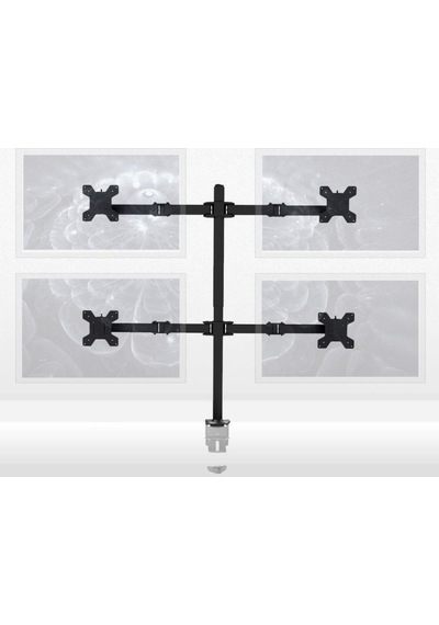Sline M054 13-27'' Hareketli Dört Kollu Masa Üstü Monitör Standı