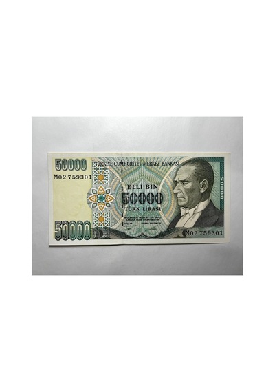 7. Emisyon 50.000 Lira L06 Seri Çil