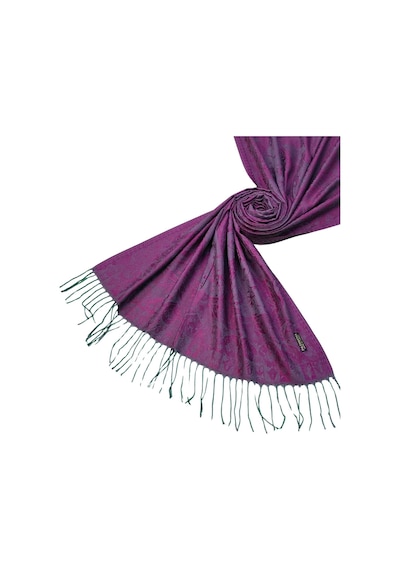 Mim Eşarp Kalın Kışlık Paşmina Şal 75x190 Cm Mürdüm