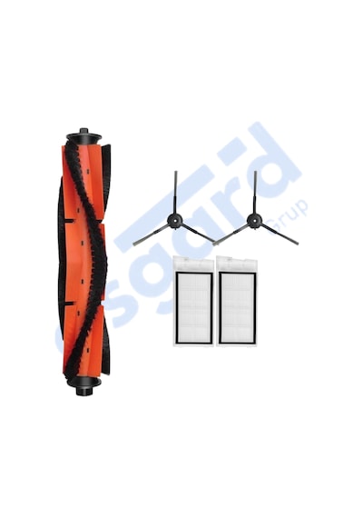 Roidmi Eve - Eve Plus Uyumlu 1 Ana Fırça 2 Yan Fırça 2 Filtre Pkt-iasgf0000654