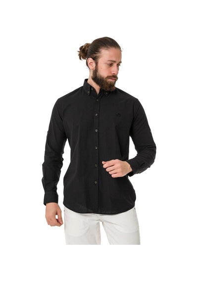 Cipo & Baxx Ch199 Men's Summer Linen Regular Fit Shirt Çok Renkli