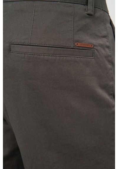 Morven Erkek Haki Pamuk Yan Cep Slim Fit Chino Pantolon 25ks003001710 Haki