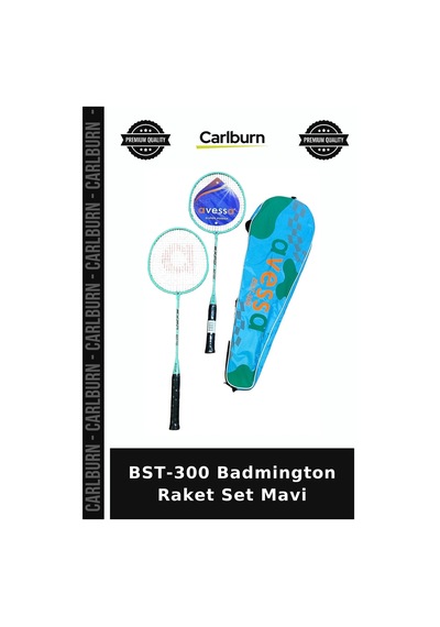 Özel Üretim Bst-300 Badmington Raket Set Mavi Park Ekipman Açık Hava