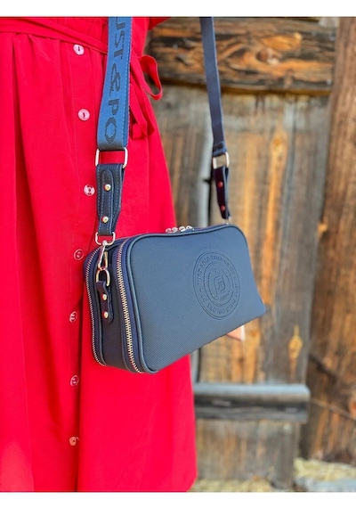 Just Polo Kadın Yeni Sezon Gofraj Baskılı Omuz Çantası 232053mh Lacivert