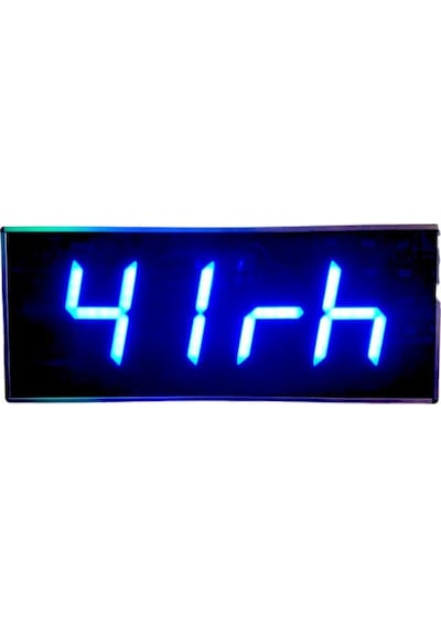 Dijital Led Duvar Ve Masa Saati Derece Ve Nem - Mavi Kasa Ölçüsü: 16x40 Cm