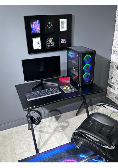 Heygaming2 Profesyonel Oyuncu Masası Siyah 110 Cm Siyah