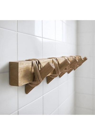 Ikea Storedamm Banyo Askısı 5 Kancalı 60 X 7 X 6 Cm Kahverengi