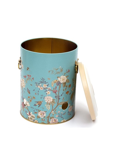 Botanica Blue Desenli Metal Soğanlık, 17.5 X 22.5 Cm, 5 Lt
