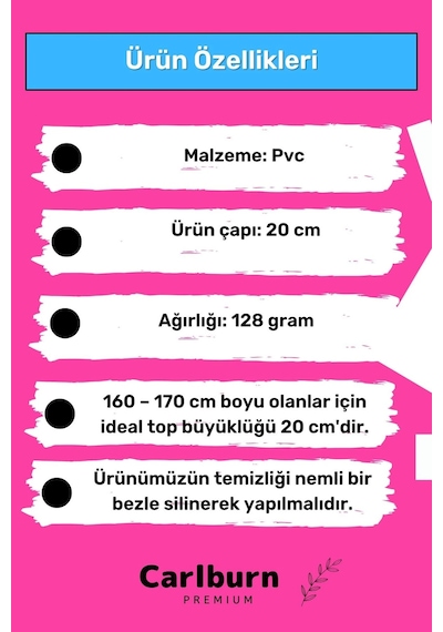 Profesyonel Seri Dayanıklı Yüksek Kalite Mini Gymball 20cm Pembe Pilates Topu + Şişirme Pompa