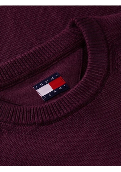 Tommy Hilfiger Tjm Slım Ess Sweater Ext Erkek Mor Kazak - Dm0dm21787