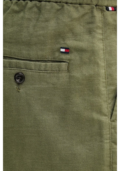 Tommy Hilfiger Bağlamalı Normal Bel Keten Bermuda Short Erkek Short Mw0mw44353 Msx Yeşil