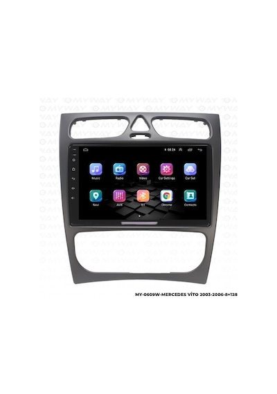 Myway Mercedes Vito Android Multimedya Carplay Navigasyon Ekran - 8gb Ram+128 Gb Hdd - Myway Myway Mercedes Vito Android Multimedya Carplay Navigasyon Ekran - 8gb Ram+128 Gb Hdd - Myway