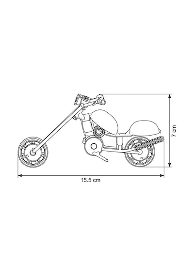 Kişiye Özel İsimli El Yapımı Metal Motosiklet Biblo - Chopper Maket Motor Erkeğe Hediye