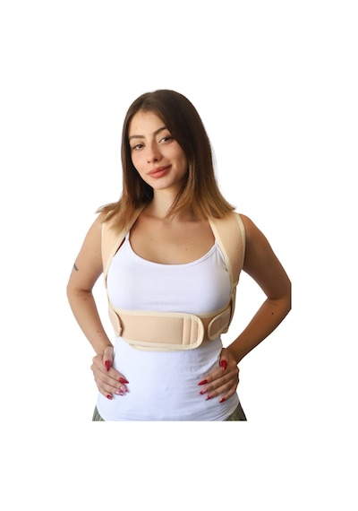 Dik Duruş Korsesi Sırt Ve Bel Kamburluk Önleyici Dik Durma Korsesi Unisex Rahat